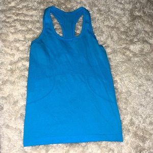 blue Lululemon tank top